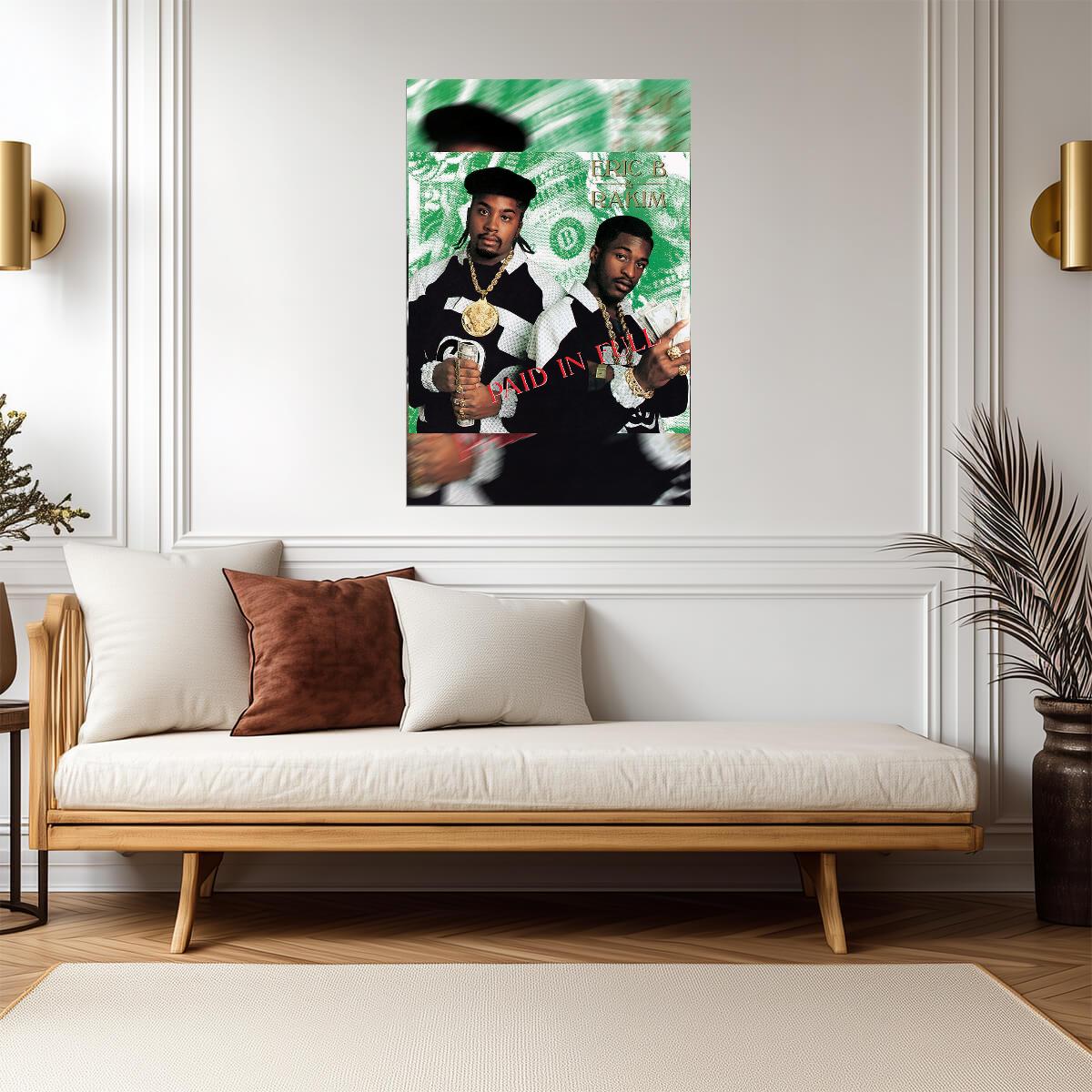 Eric B. & Rakim Paid in Full | Album Cover Poster | 80s Hip Hop Wall Art