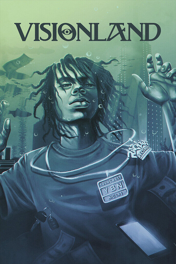 YBN Nahmir Visionland | Album Cover Poster | Hip Hop Wall Art