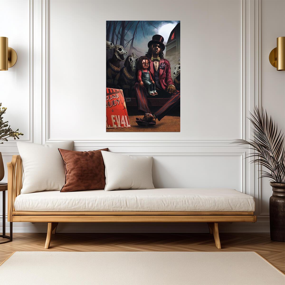 Young Nudy Dr. Ev4l | Album Cover Poster | Hip Hop Wall Art
