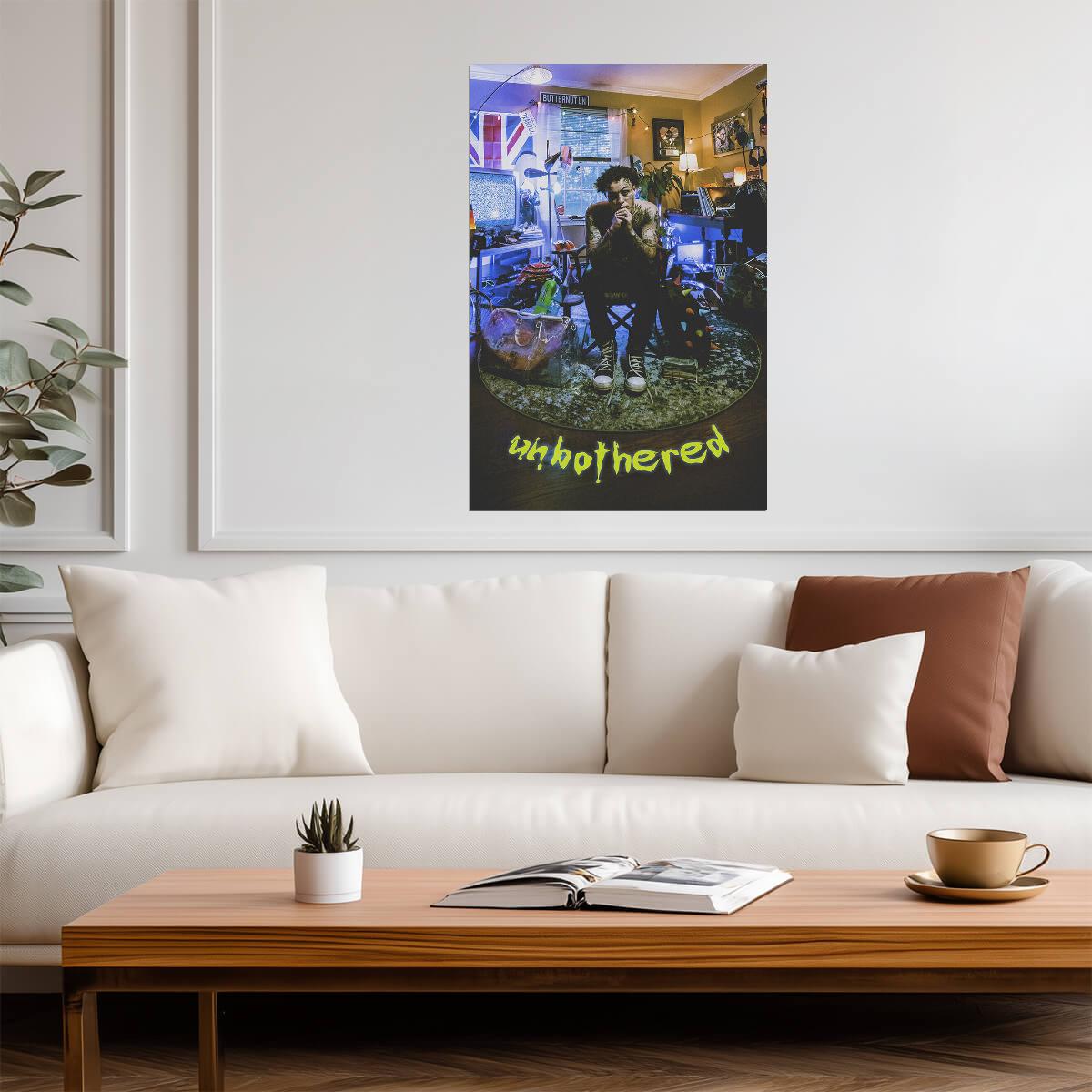 Lil Skies Unbothered | Album Cover Poster | Hip Hop Wall Art