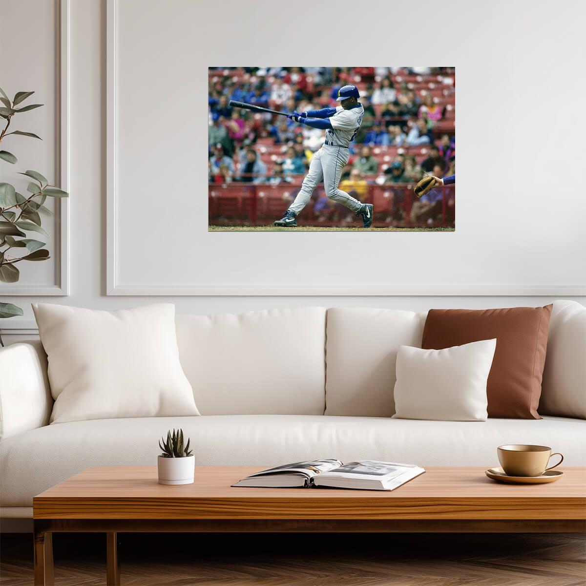 Ken Griffey Jr. Seattle Mariners | Iconic Swing Photo | Baseball Legend Poster - Sports Poster