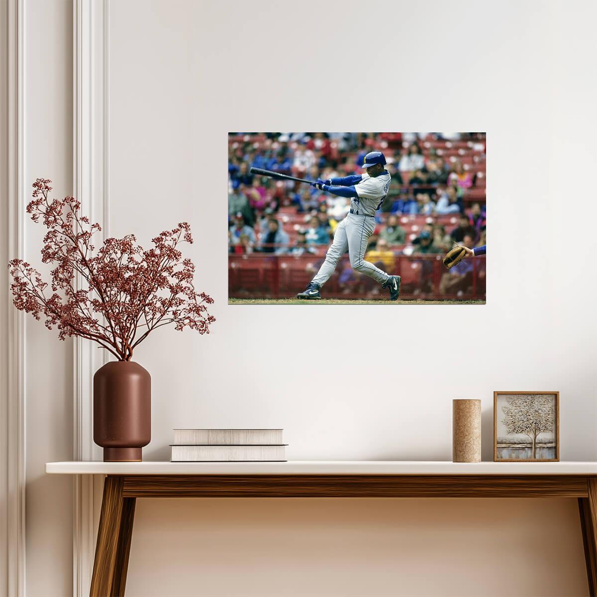 Ken Griffey Jr. Seattle Mariners | Iconic Swing Photo | Baseball Legend Poster - Sports Poster