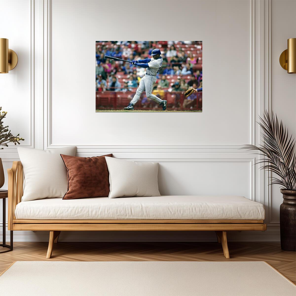 Ken Griffey Jr. Seattle Mariners | Iconic Swing Photo | Baseball Legend Poster - Sports Poster