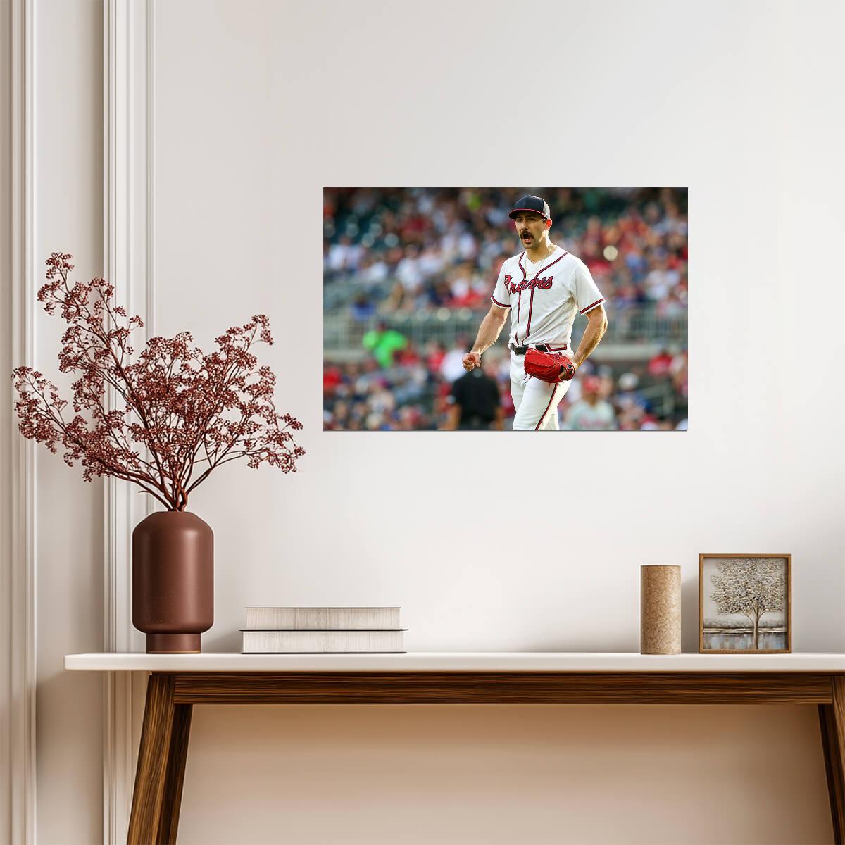 Spencer Strider Atlanta Braves | On The Mound Photo | Baseball Pitcher Poster - Sports Poster