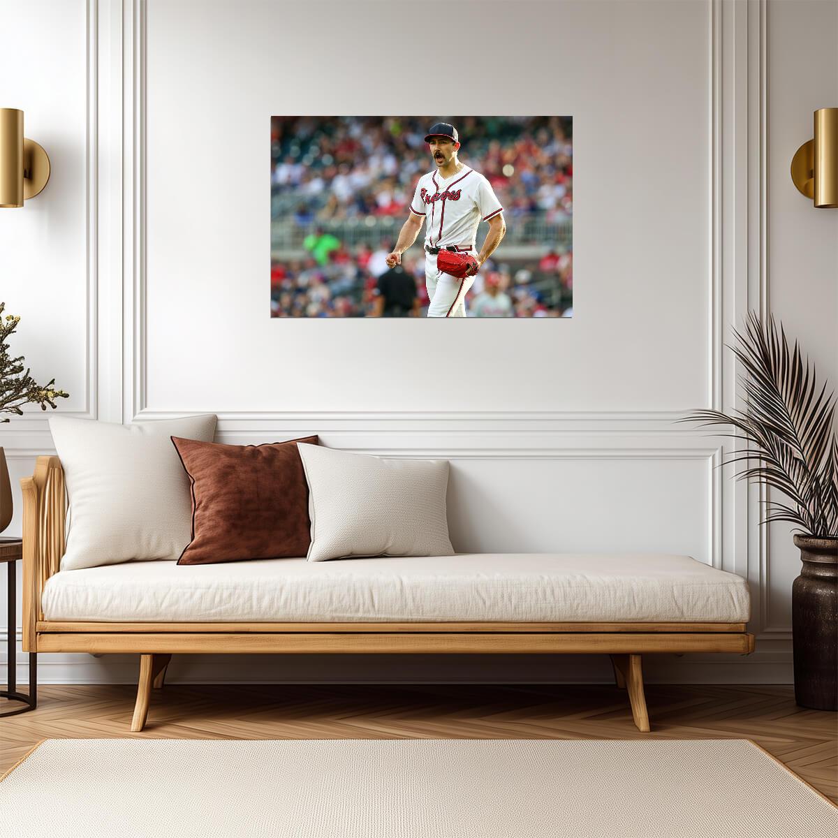 Spencer Strider Atlanta Braves | On The Mound Photo | Baseball Pitcher Poster - Sports Poster