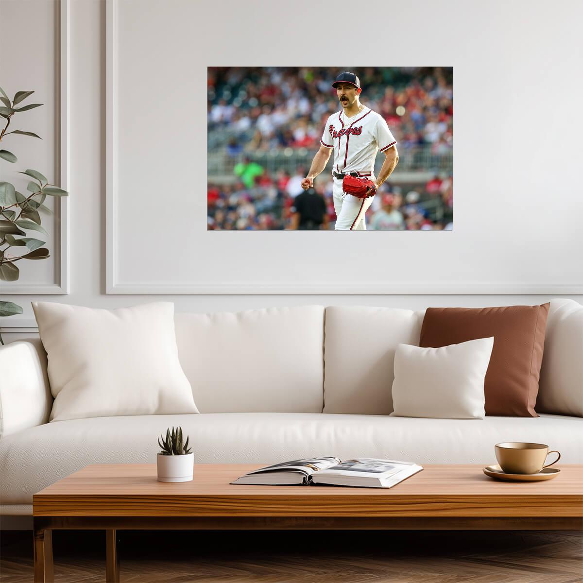 Spencer Strider Atlanta Braves | On The Mound Photo | Baseball Pitcher Poster - Sports Poster