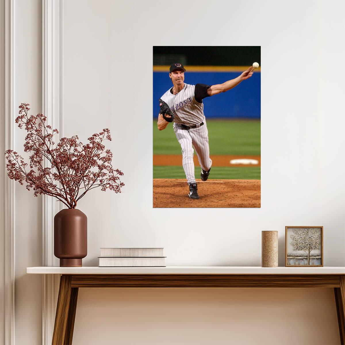 Randy Johnson Arizona Diamondbacks | "The Big Unit" Pitching | Baseball Legend Poster - Sports Poster