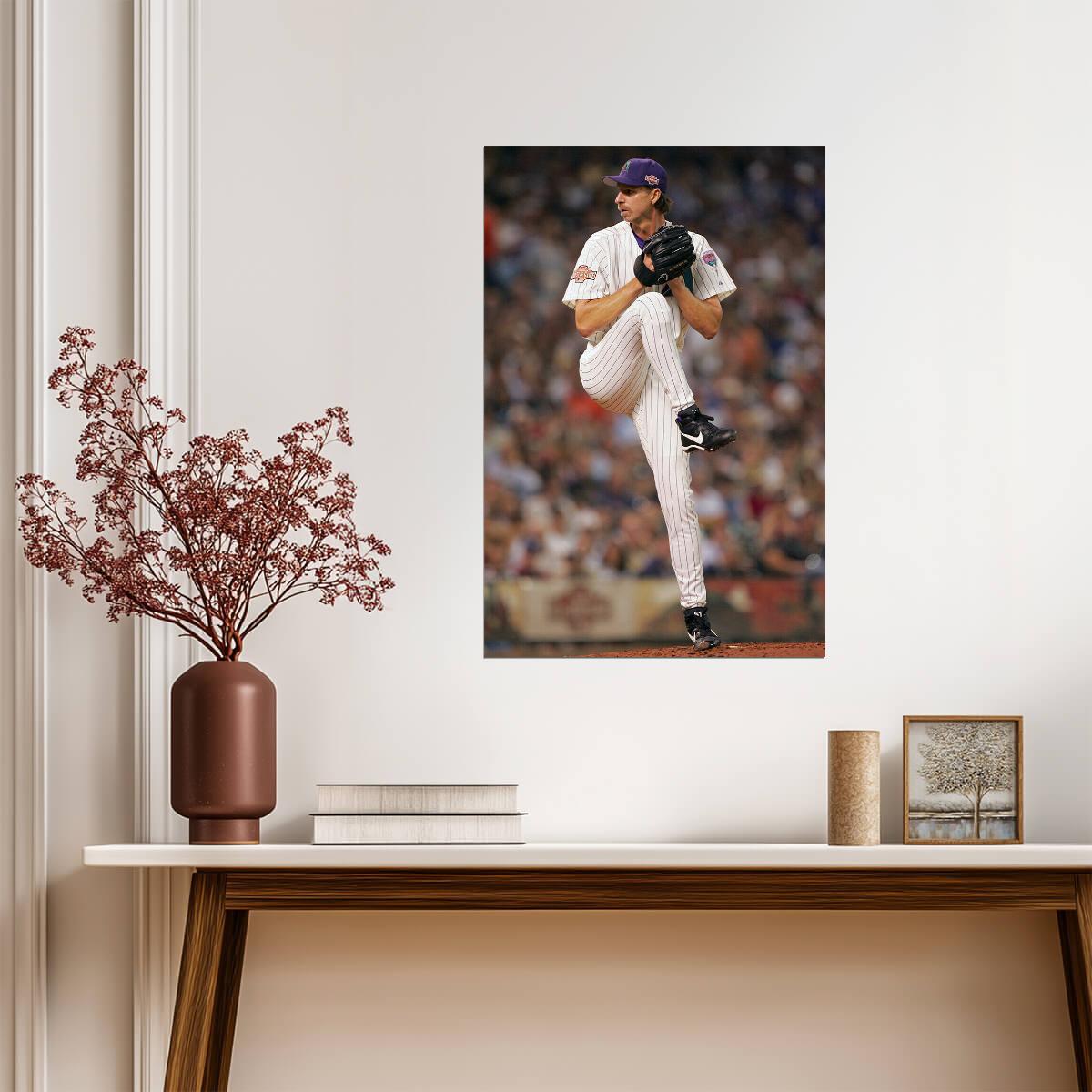 Randy Johnson Arizona Diamondbacks | Pitching Stance Photo | Baseball Hall of Fame Poster - Sports Poster