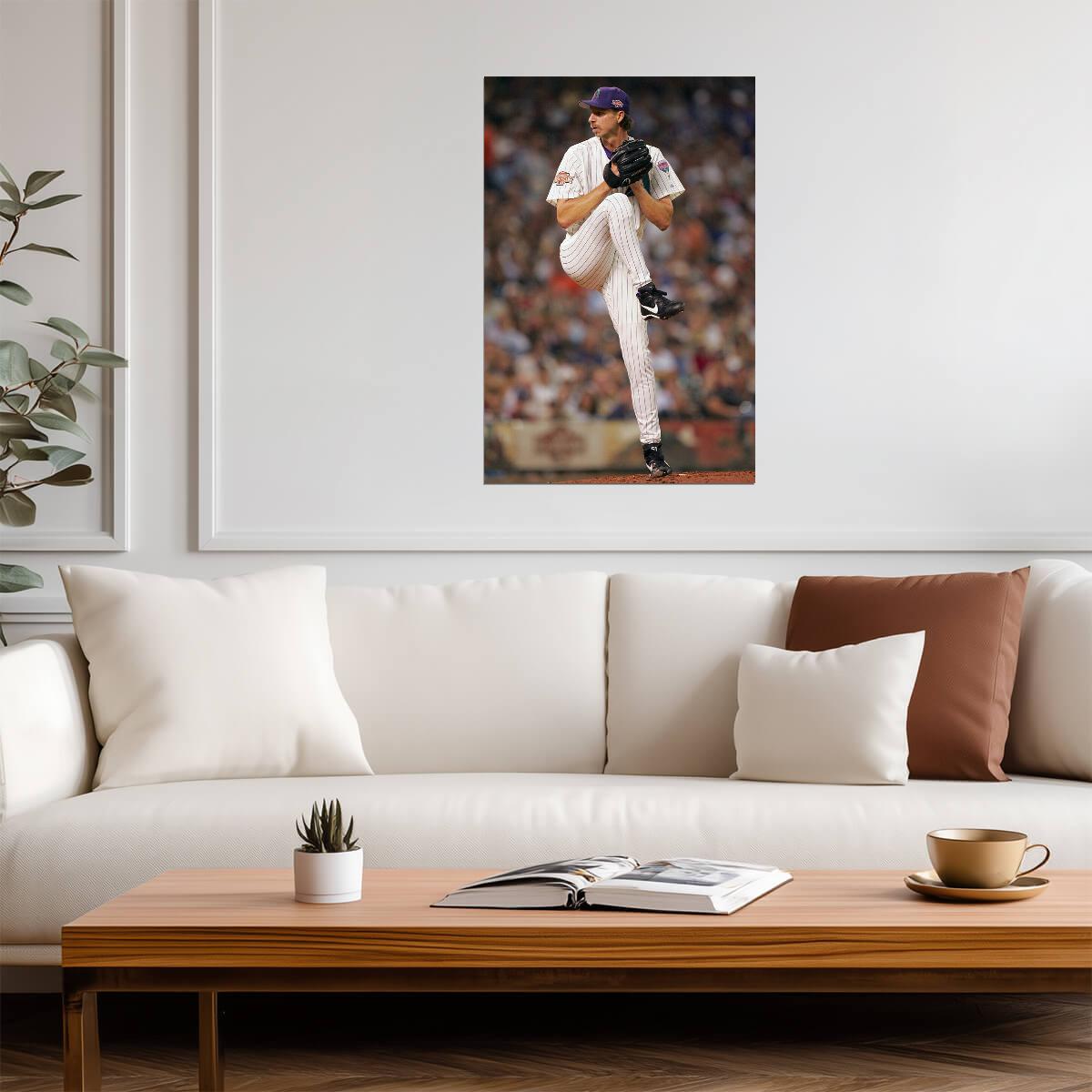 Randy Johnson Arizona Diamondbacks | Pitching Stance Photo | Baseball Hall of Fame Poster - Sports Poster