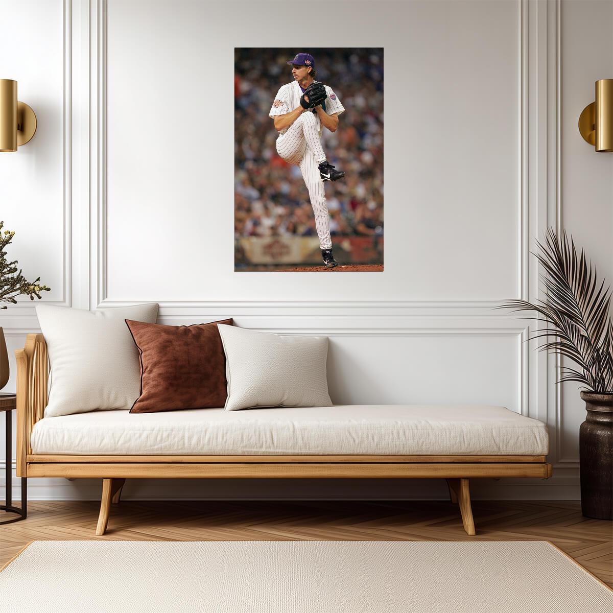 Randy Johnson Arizona Diamondbacks | Pitching Stance Photo | Baseball Hall of Fame Poster - Sports Poster
