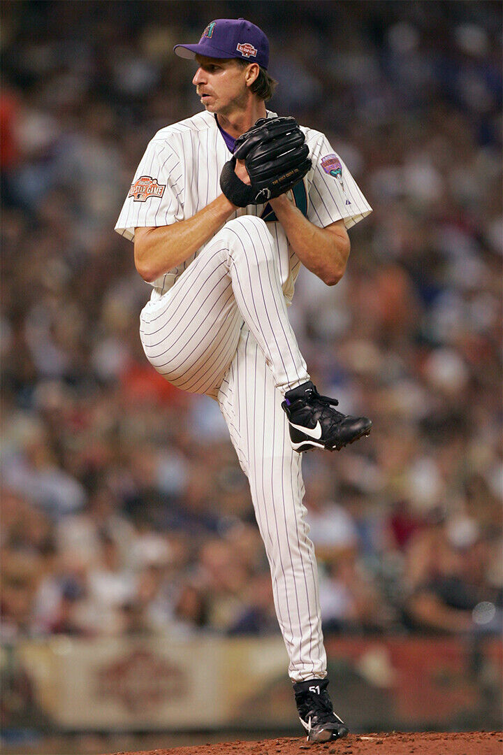 Randy Johnson Arizona Diamondbacks | Pitching Stance Photo | Baseball Hall of Fame Poster - Sports Poster