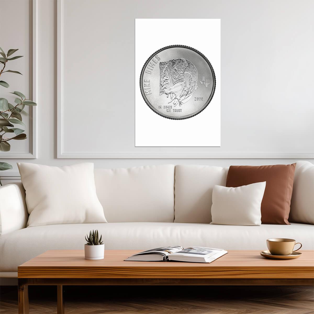Mike Dimes In Dimes We Trust | Album Cover Poster | Hip Hop Wall Art
