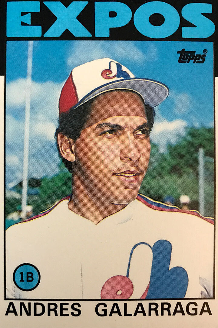 Andres Galarraga Montreal Expos | Vintage Baseball Card Poster | Sports Wall Art - Vintage & Retro Poster