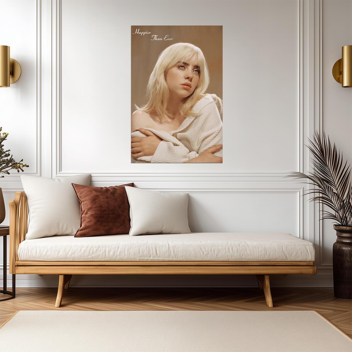 Billie Eilish Happier Than Ever | Album Cover Poster | Pop Music Wall Art