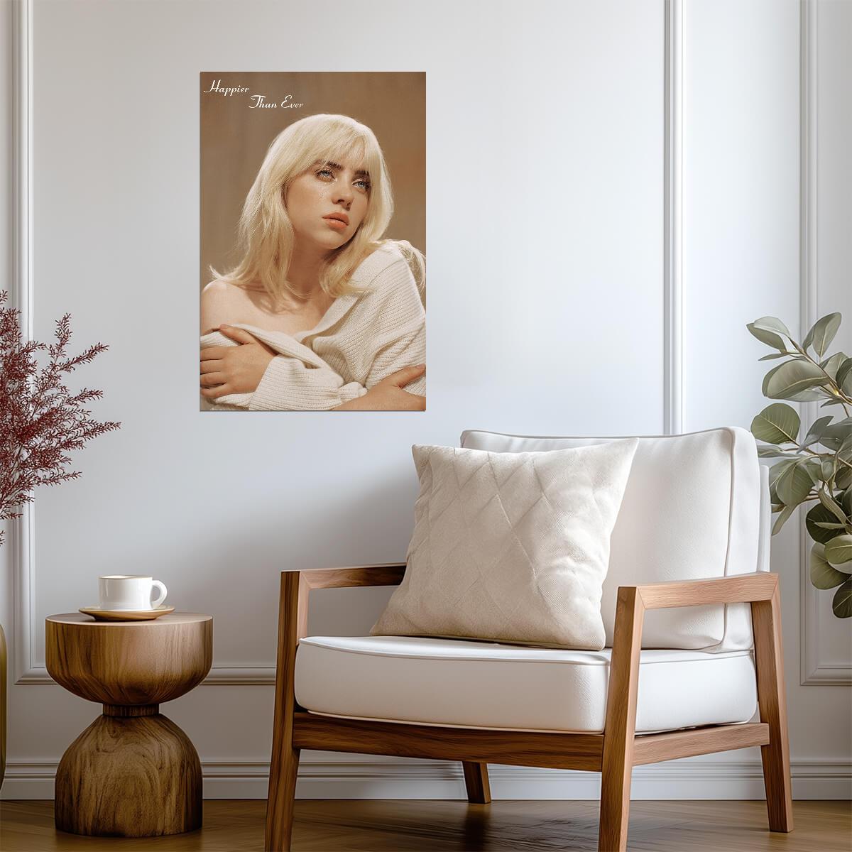 Billie Eilish Happier Than Ever | Album Cover Poster | Pop Music Wall Art