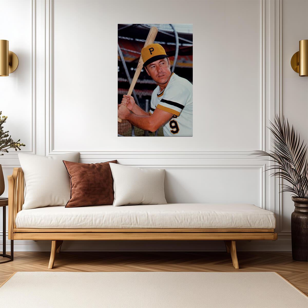 Bill Mazeroski Pittsburgh Pirates | Vintage Player Portrait | Baseball Legend Poster - Sports Poster
