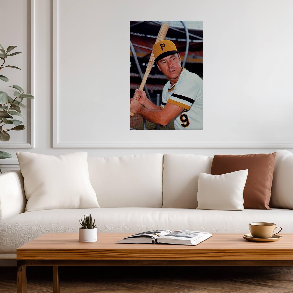 Bill Mazeroski Pittsburgh Pirates | Vintage Player Portrait | Baseball Legend Poster - Sports Poster