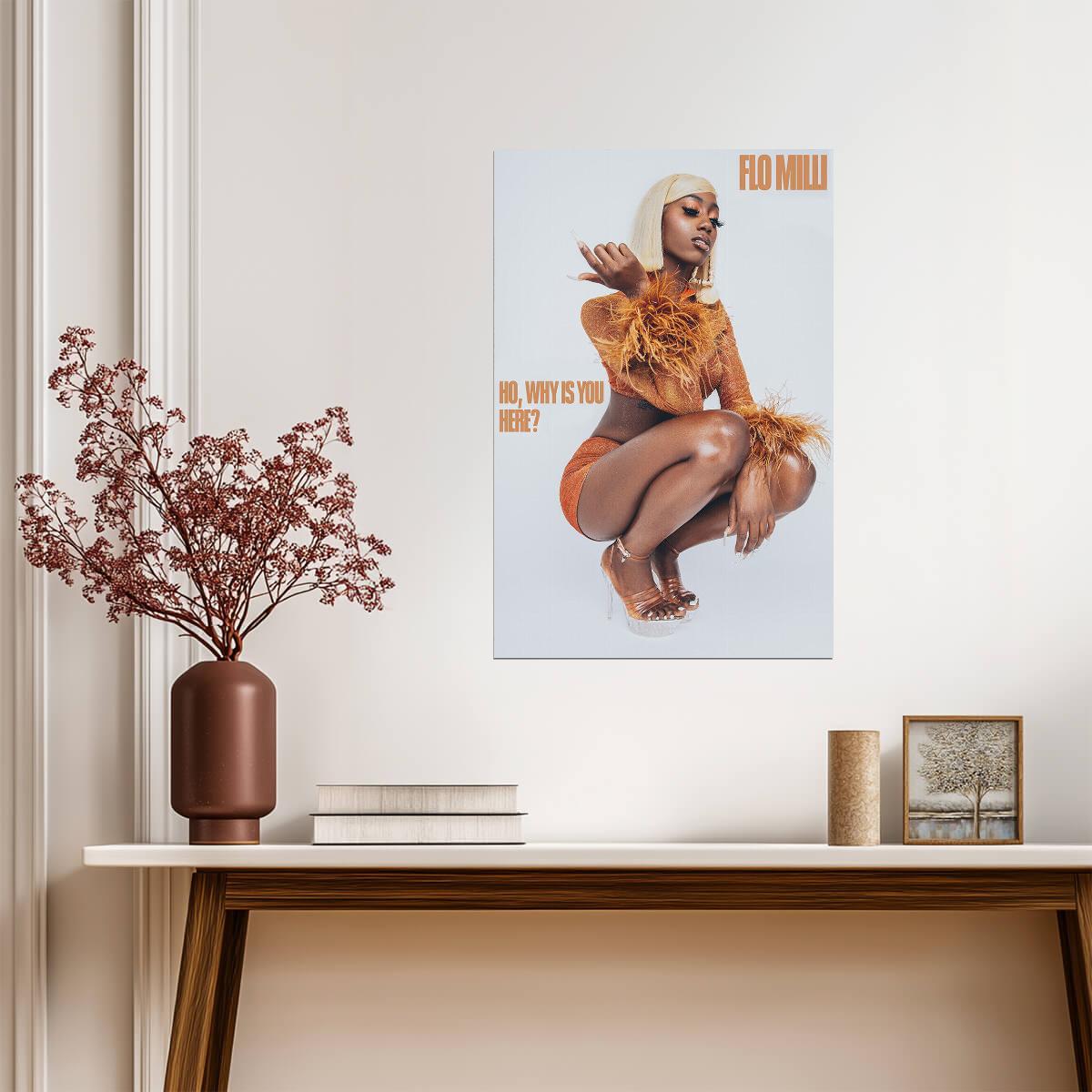 Flo Milli Ho, Why Is You Here? | Album Cover Poster | Hip Hop Wall Art