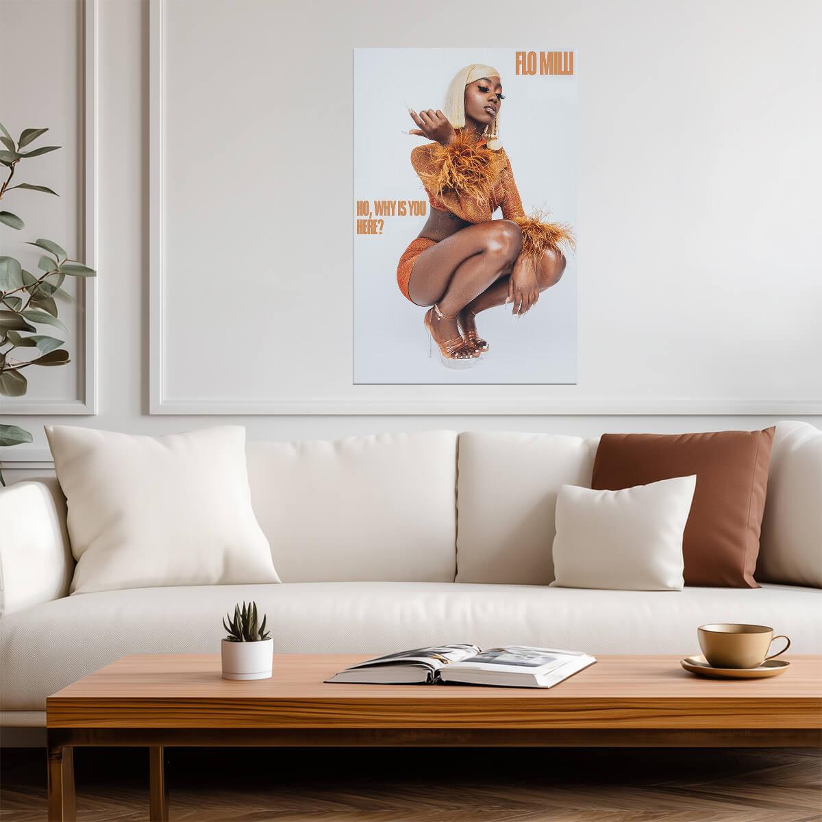 Flo Milli Ho, Why Is You Here? | Album Cover Poster | Hip Hop Wall Art