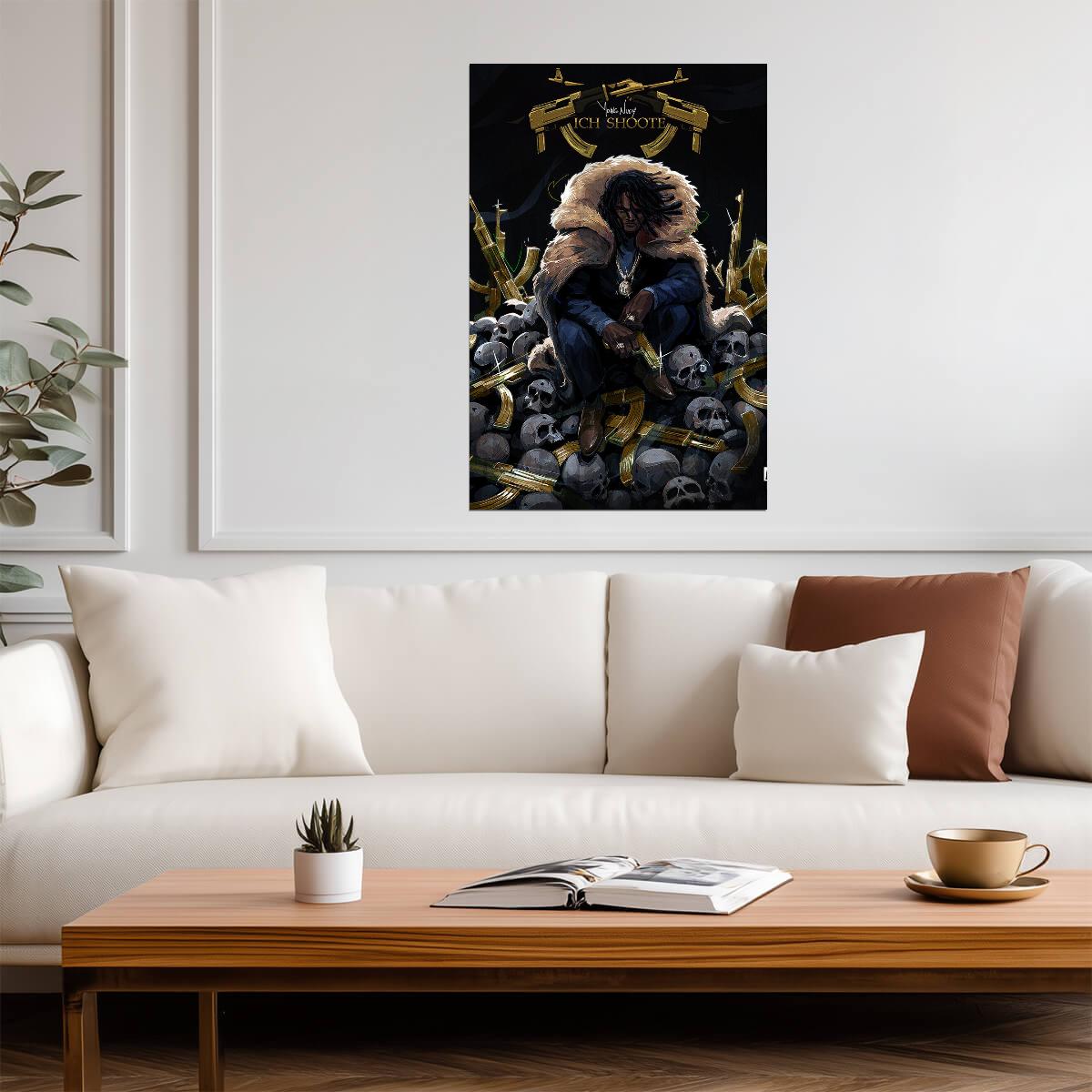 Young Nudy Rich Shooter | Album Cover Poster | Hip Hop Wall Art