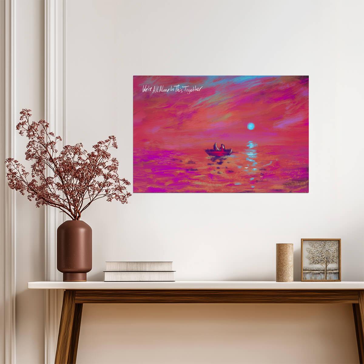Dave We're All Alone in This Together | Album Cover Poster | UK Hip Hop Wall Art