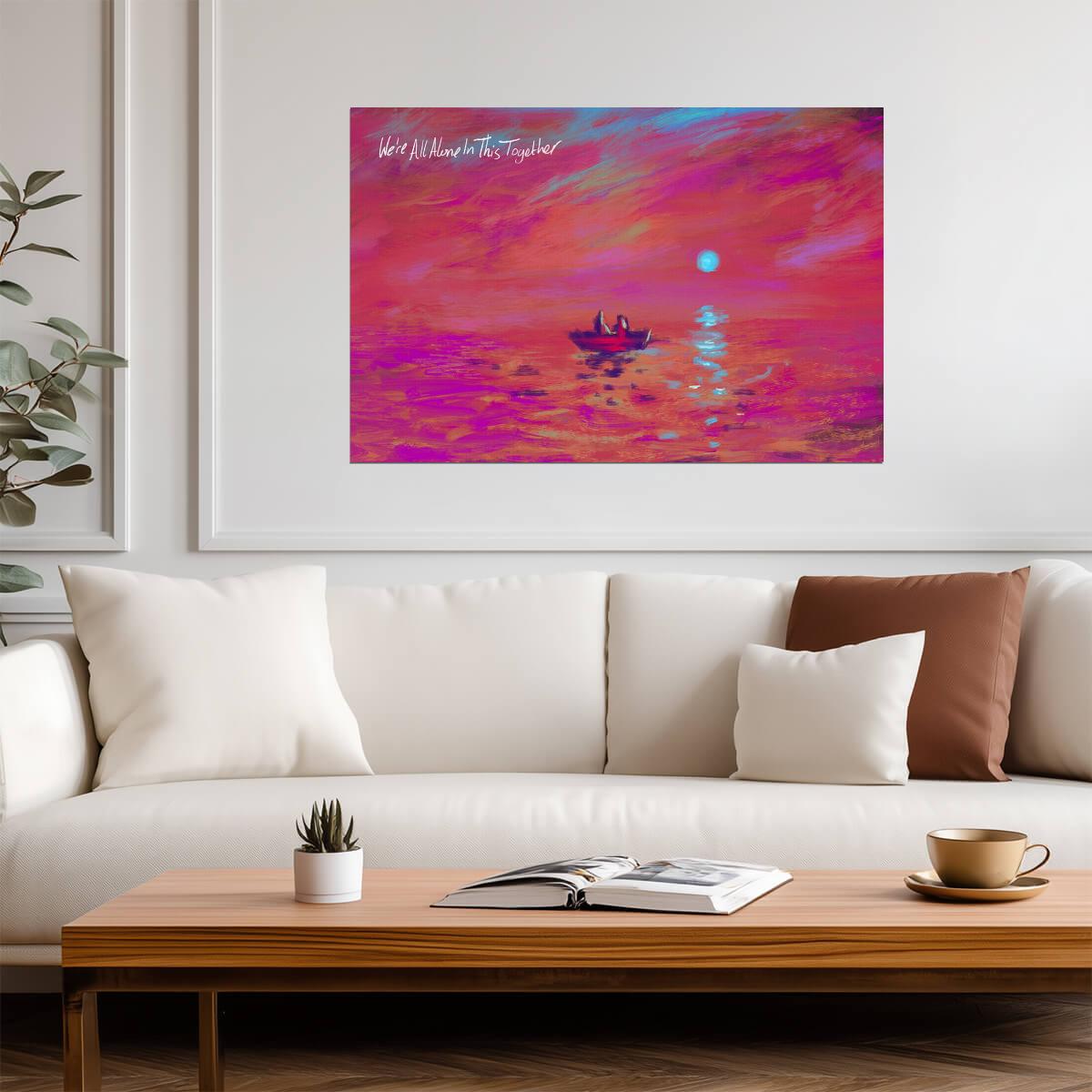Dave We're All Alone in This Together | Album Cover Poster | UK Hip Hop Wall Art