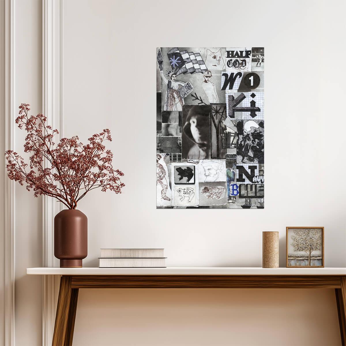 Wiki Half God | Album Cover Poster | Hip Hop Wall Art