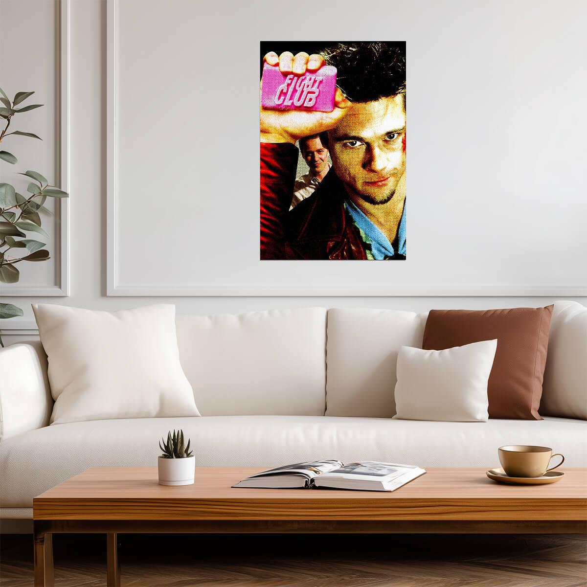 Fight Club | Edward Norton with Pink Soap Bar | Movie Poster - Movies & TV Poster