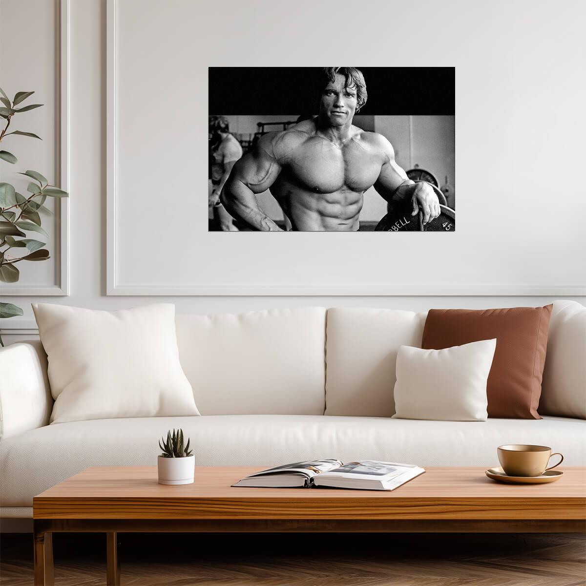 Arnold Schwarzenegger Bodybuilding Portrait | Gym Motivation Art | Fitness Poster - Sports Poster