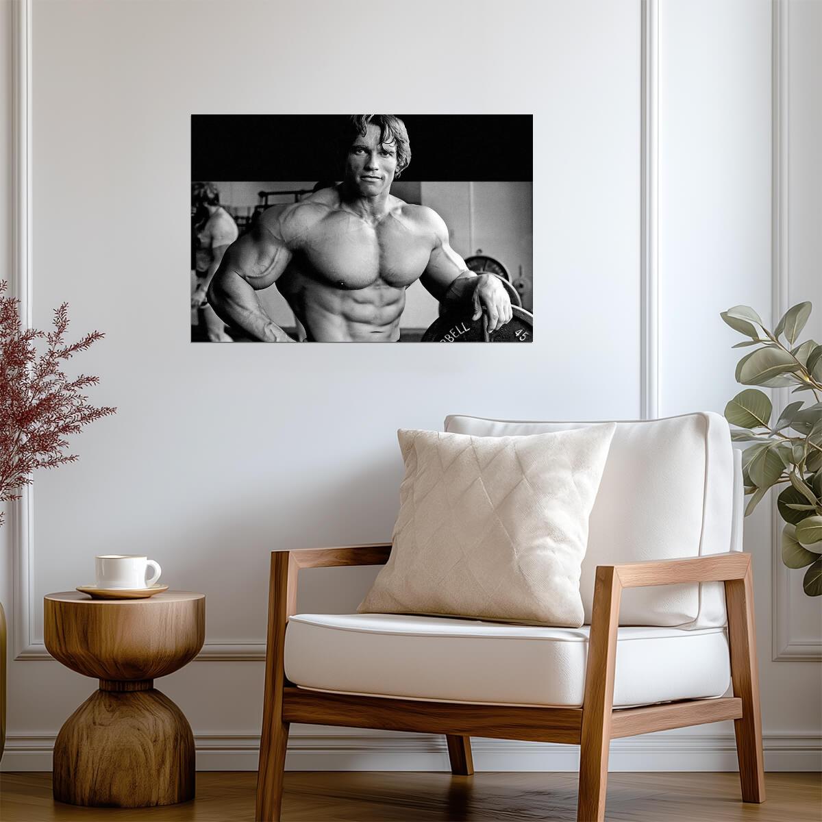 Arnold Schwarzenegger Bodybuilding Portrait | Gym Motivation Art | Fitness Poster - Sports Poster