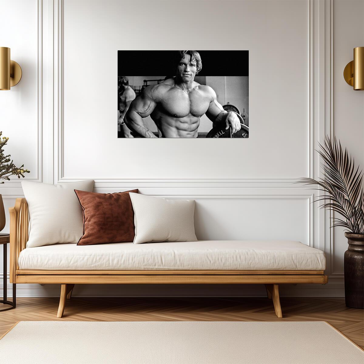 Arnold Schwarzenegger Bodybuilding Portrait | Gym Motivation Art | Fitness Poster - Sports Poster