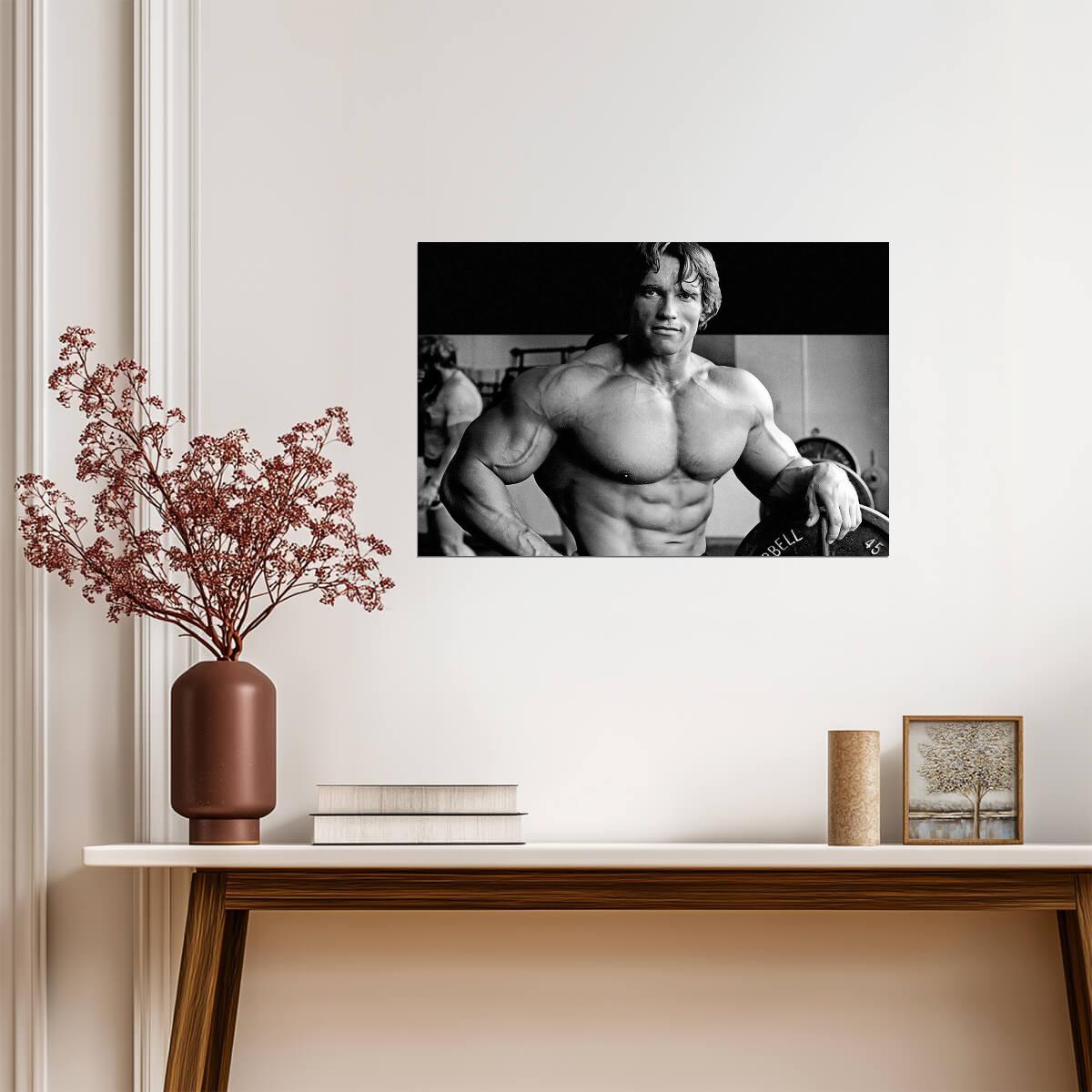 Arnold Schwarzenegger Bodybuilding Portrait | Gym Motivation Art | Fitness Poster - Sports Poster