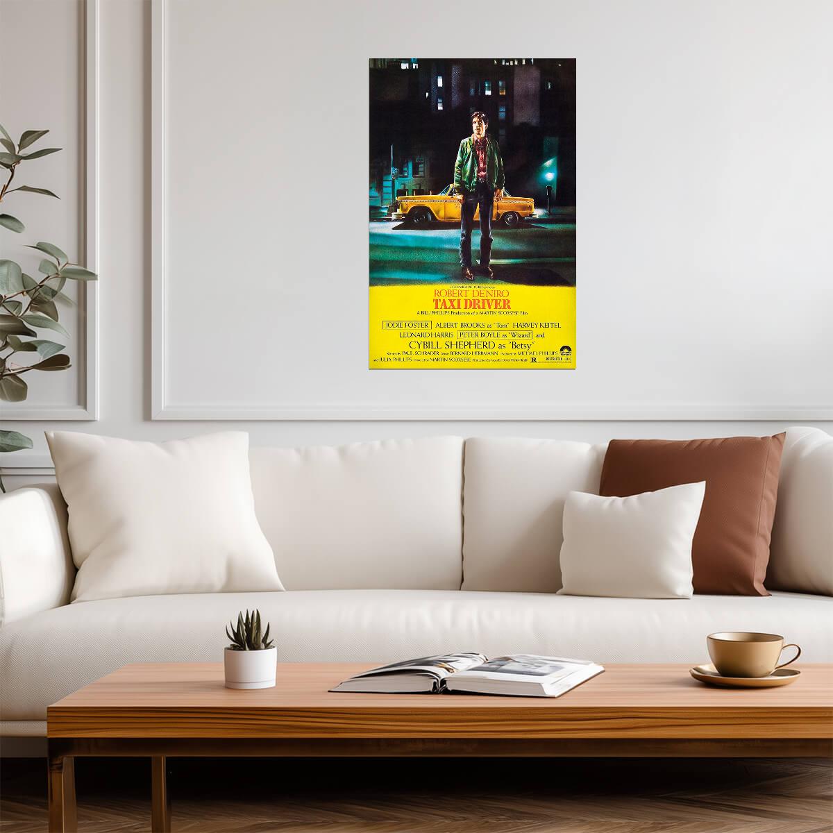 Taxi Driver 1976 | Crime Drama Movie Poster | Martin Scorsese Film - Movies & TV Poster