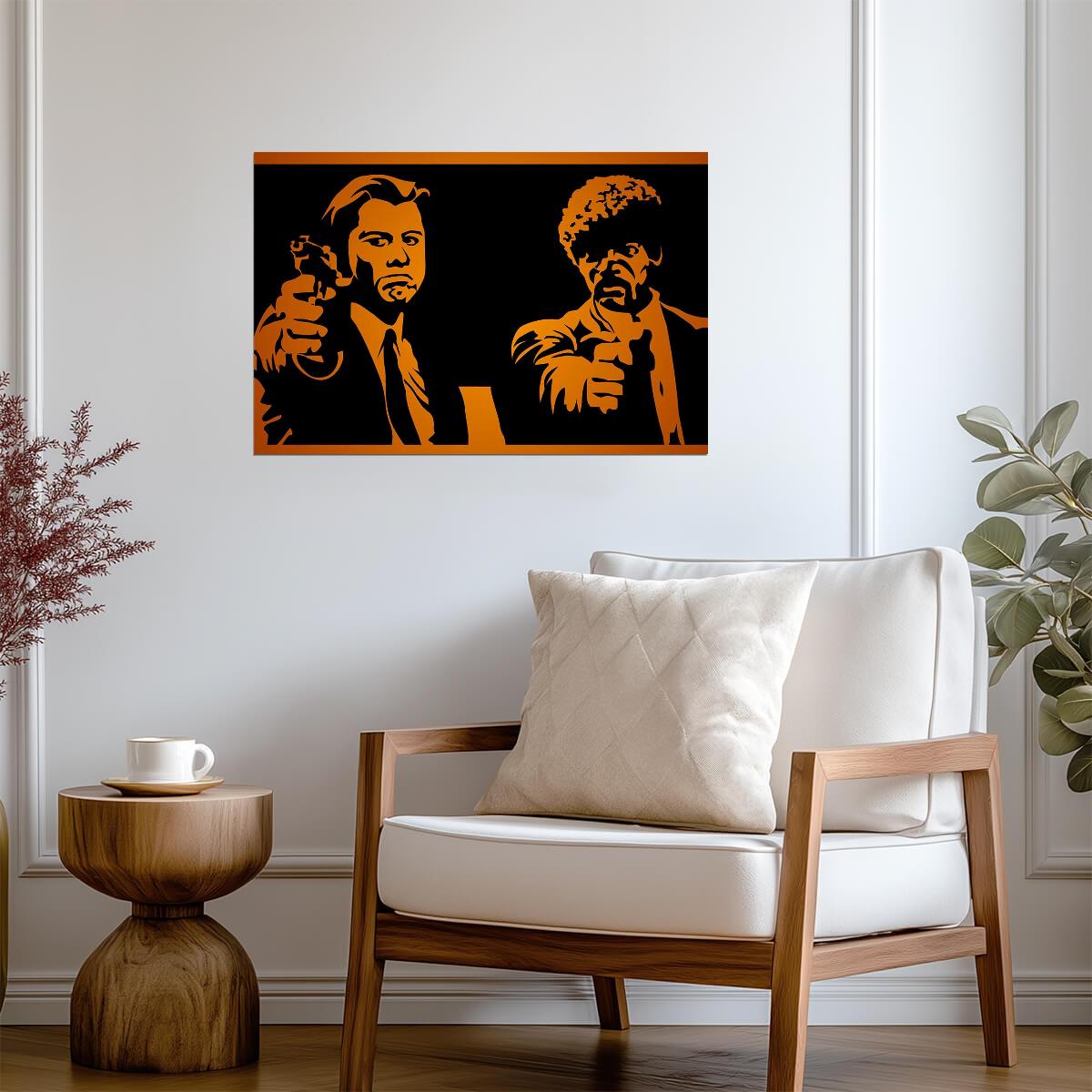 Pulp Fiction | Jules & Vincent Illustrated Poster | Quentin Tarantino Film Art - Movies & TV Poster