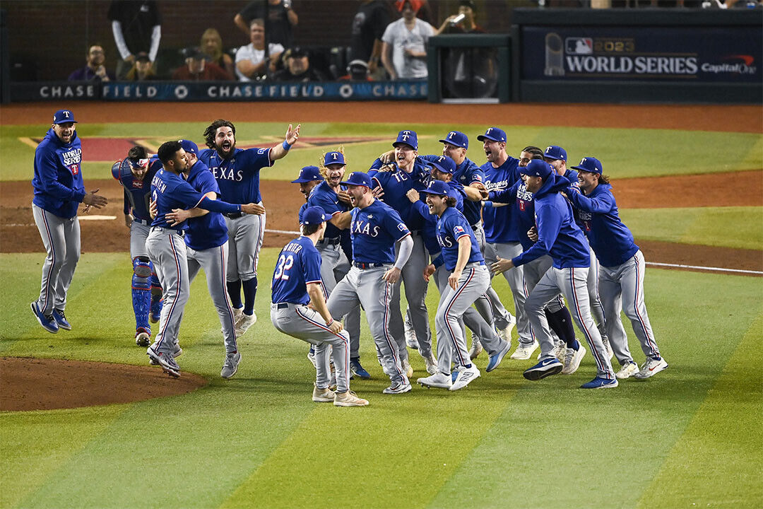Texas Rangers 2023 World Series Champions | Team Celebration Poster | MLB Championship Photo - Sports Poster
