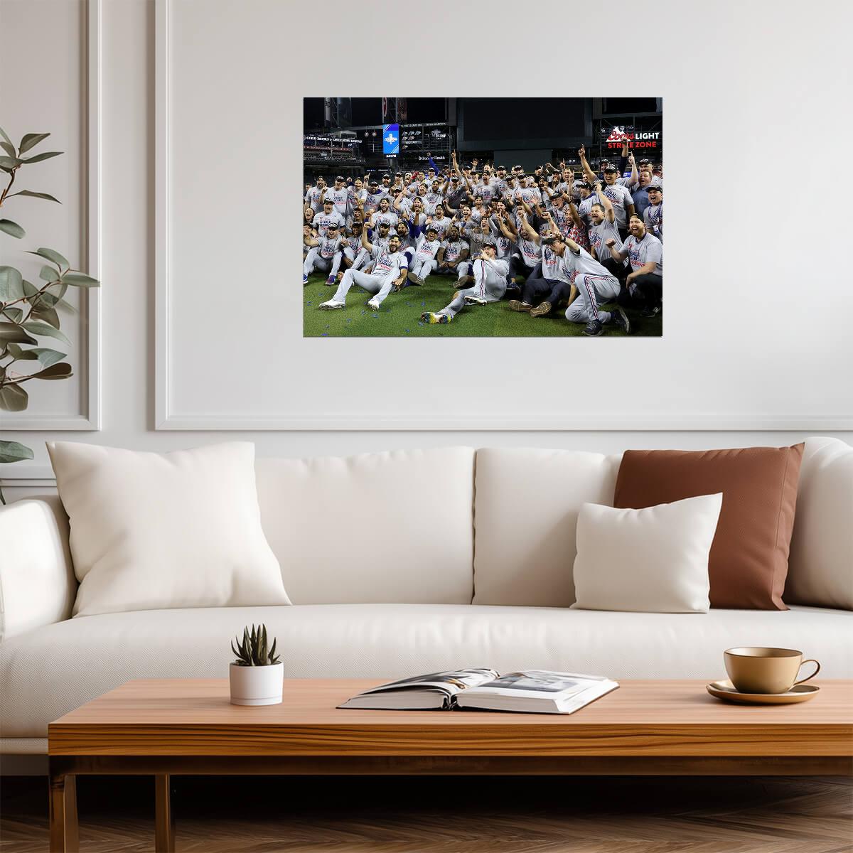 Texas Rangers 2023 World Series Champions | Team Group Photo | MLB Winners Poster - Sports Poster