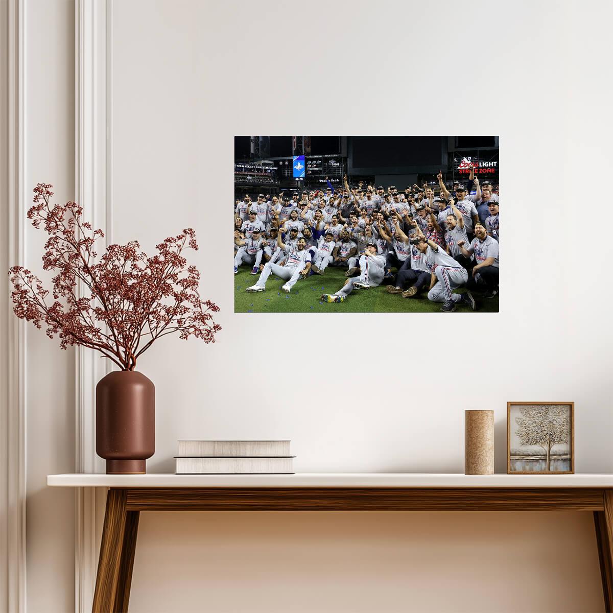 Texas Rangers 2023 World Series Champions | Team Group Photo | MLB Winners Poster - Sports Poster