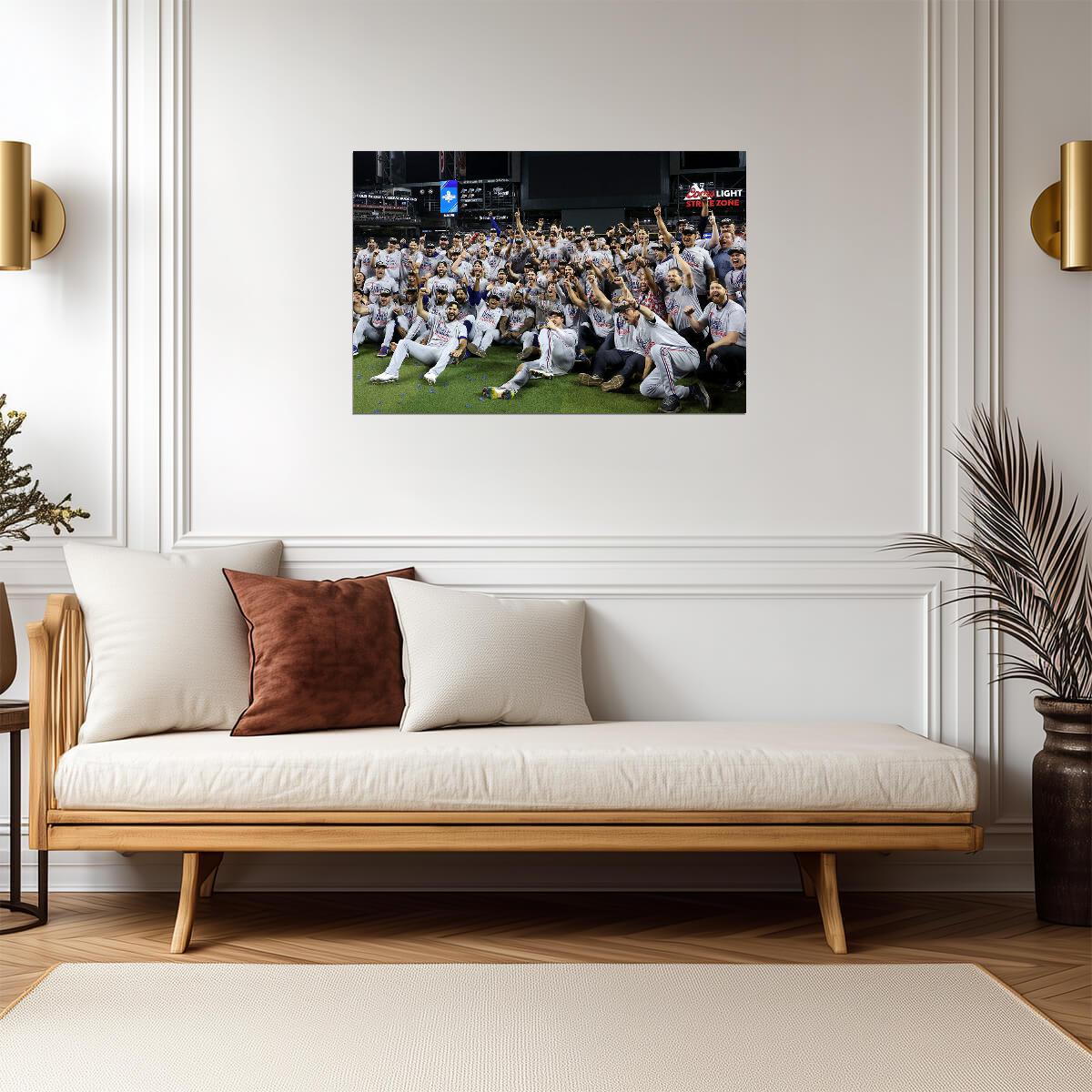 Texas Rangers 2023 World Series Champions | Team Group Photo | MLB Winners Poster - Sports Poster