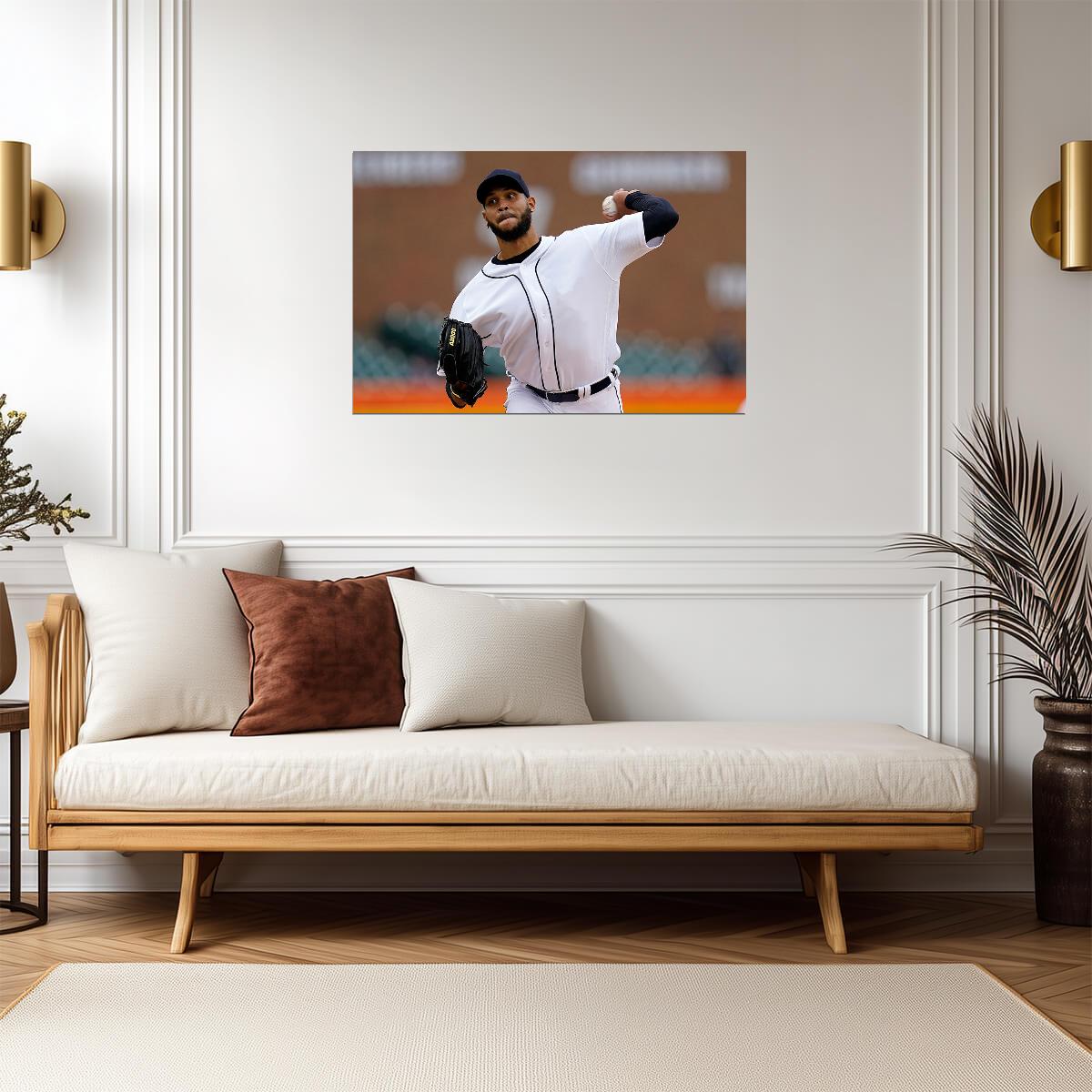 Eduardo Rodriguez Detroit Tigers | Pitching Photo | Baseball Player Poster - Sports Poster