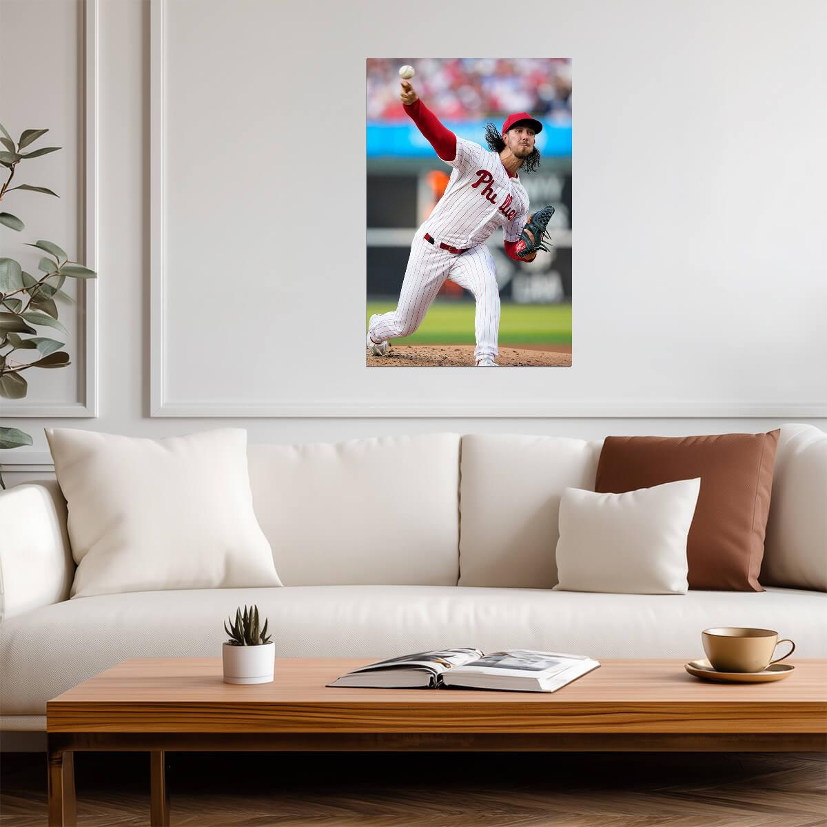 Michael Lorenzen Philadelphia Phillies | Pitching Action | Baseball Player Poster - Sports Poster