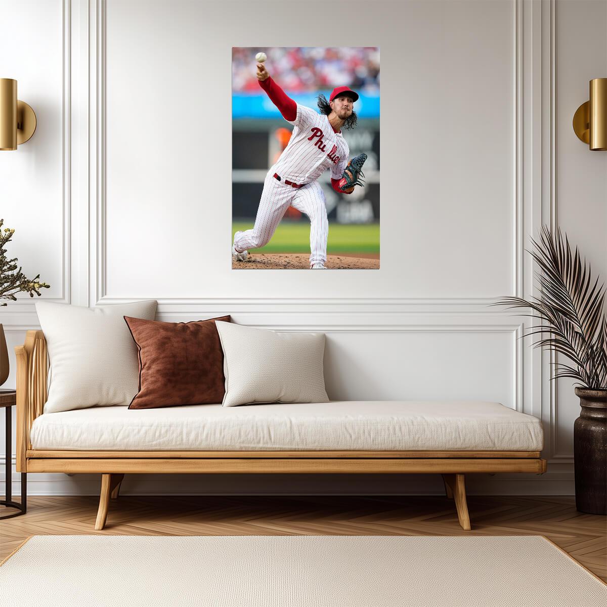 Michael Lorenzen Philadelphia Phillies | Pitching Action | Baseball Player Poster - Sports Poster