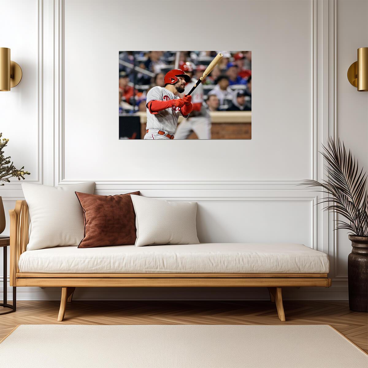 Kyle Schwarber Philadelphia Phillies | At Bat Stance | Baseball Player Poster - Sports Poster