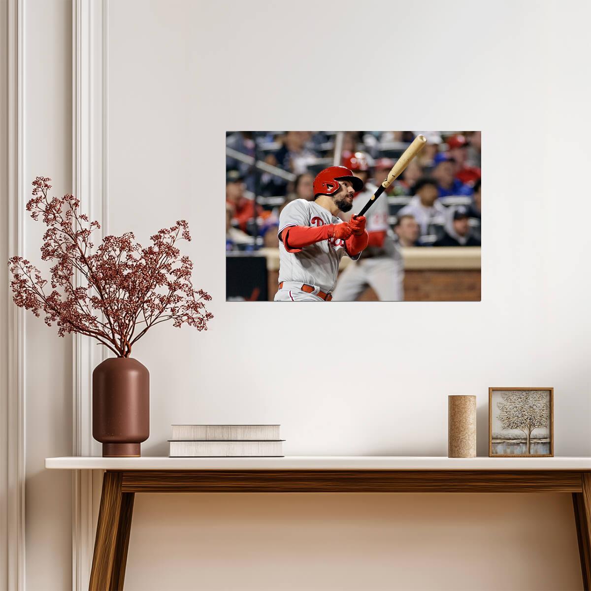 Kyle Schwarber Philadelphia Phillies | At Bat Stance | Baseball Player Poster - Sports Poster