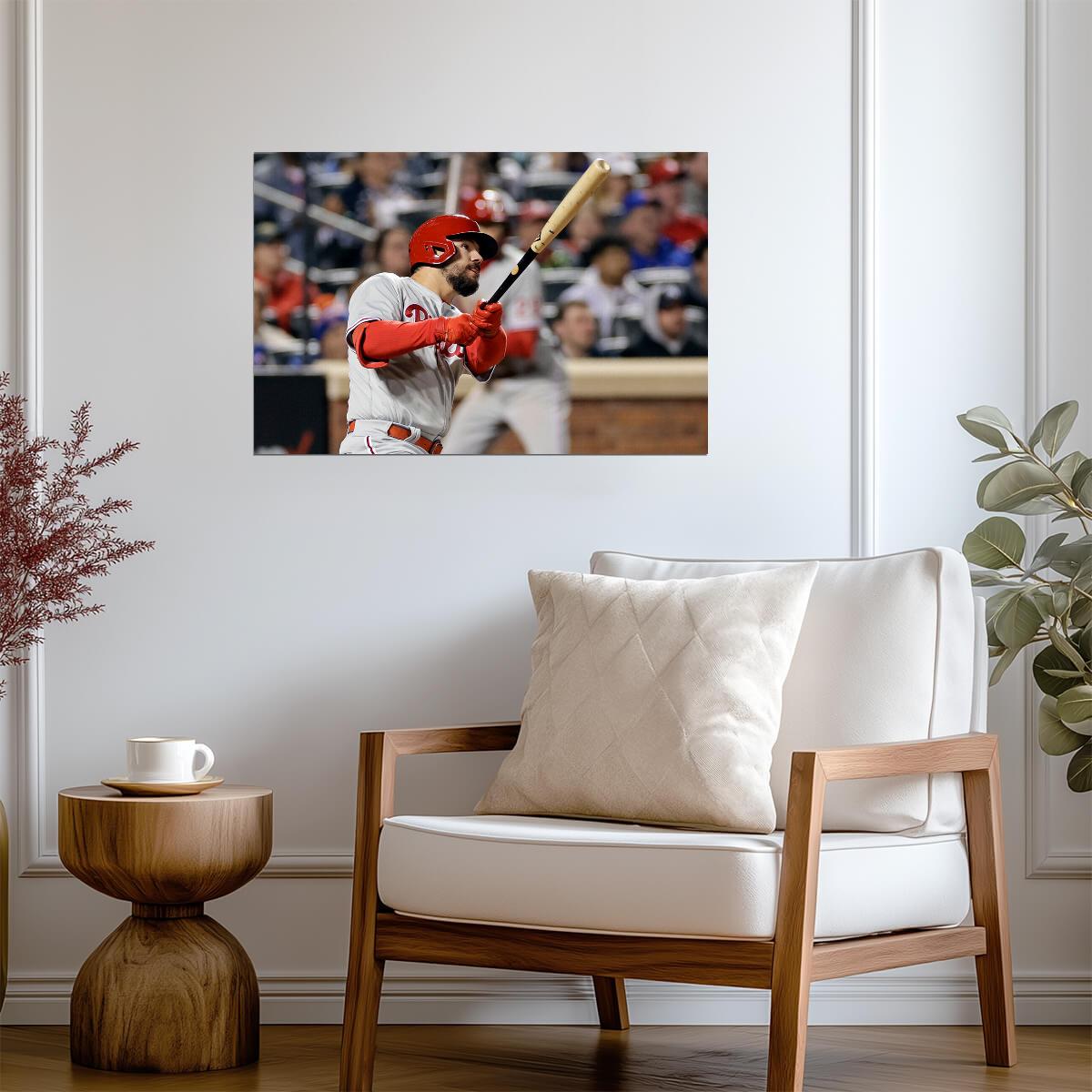 Kyle Schwarber Philadelphia Phillies | At Bat Stance | Baseball Player Poster - Sports Poster