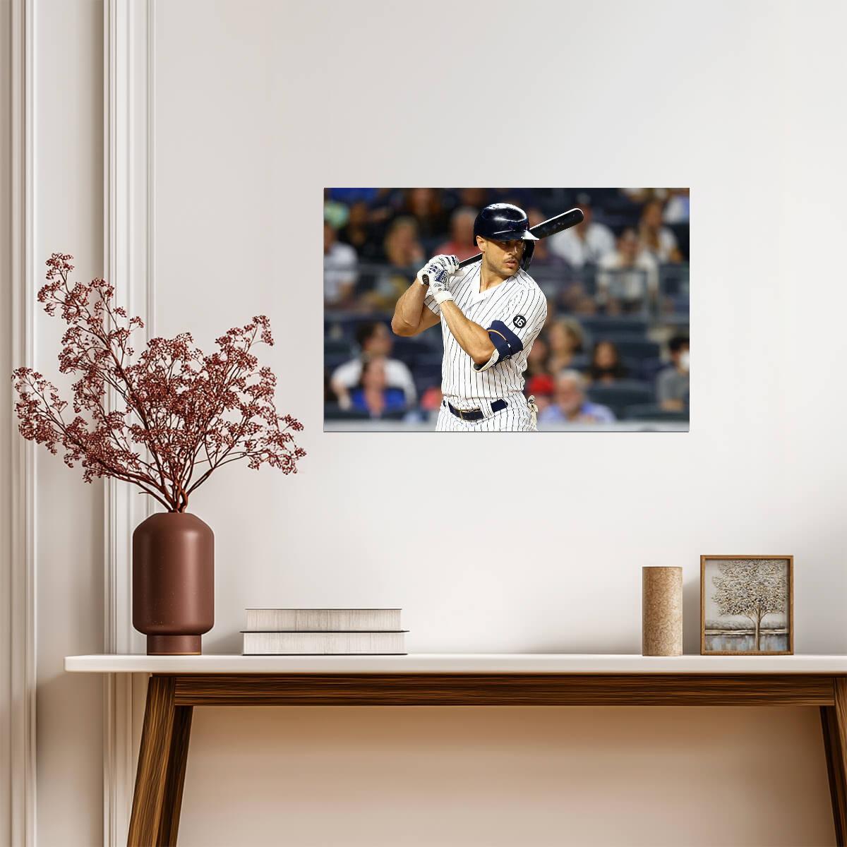 Giancarlo Stanton New York Yankees | At Bat Photo | Baseball Star Poster - Sports Poster