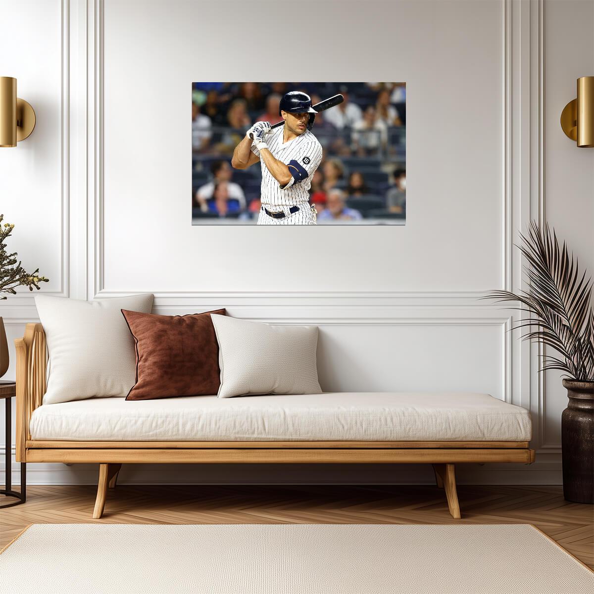 Giancarlo Stanton New York Yankees | At Bat Photo | Baseball Star Poster - Sports Poster