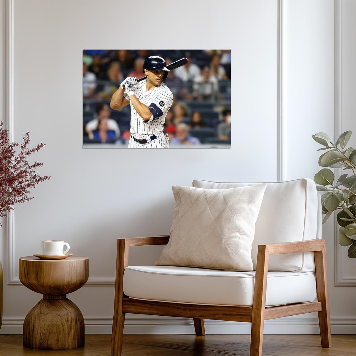 Giancarlo Stanton New York Yankees | At Bat Photo | Baseball Star Poster - Sports Poster