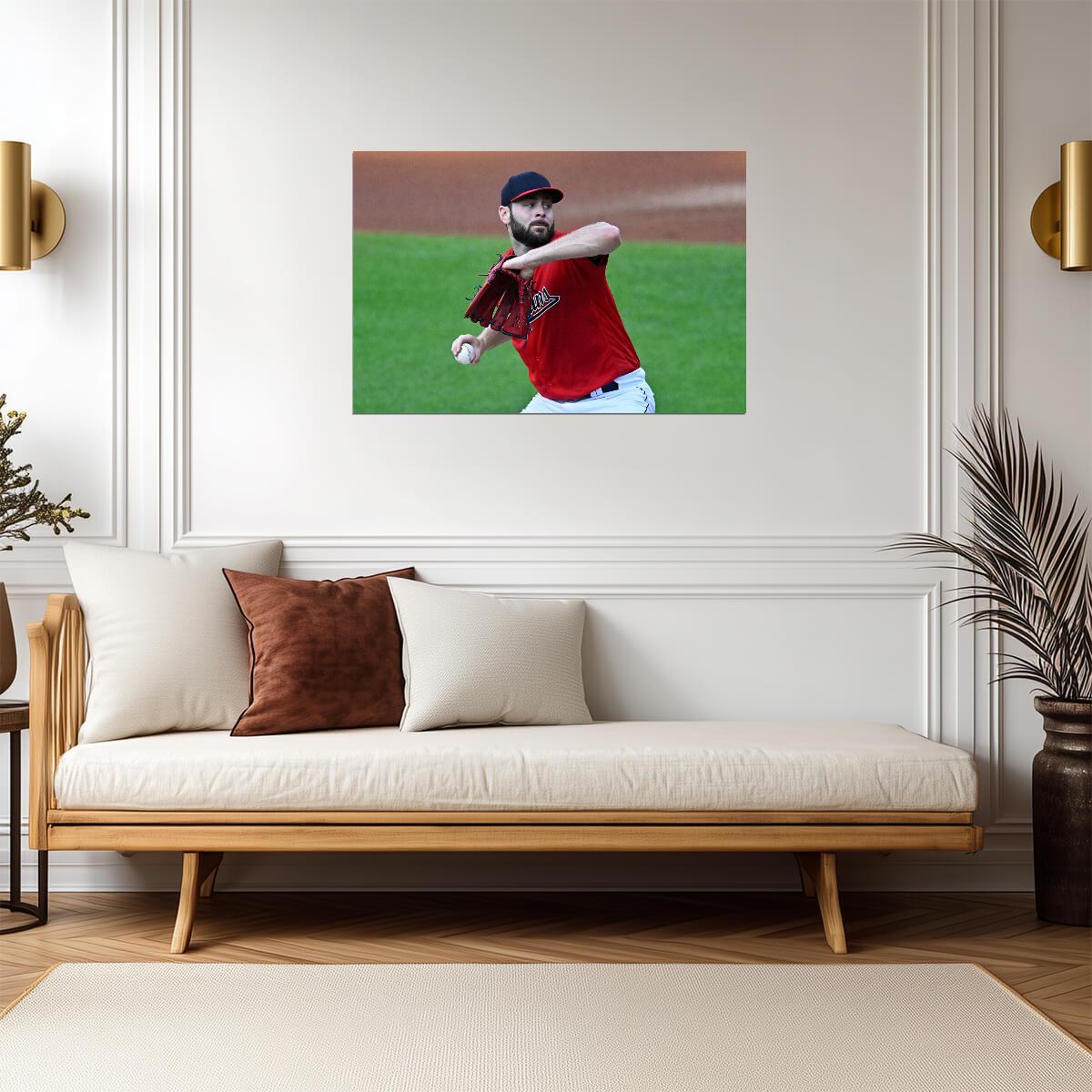 Lucas Giolito Cleveland Guardians | Pitching Action | Baseball Player Poster - Sports Poster