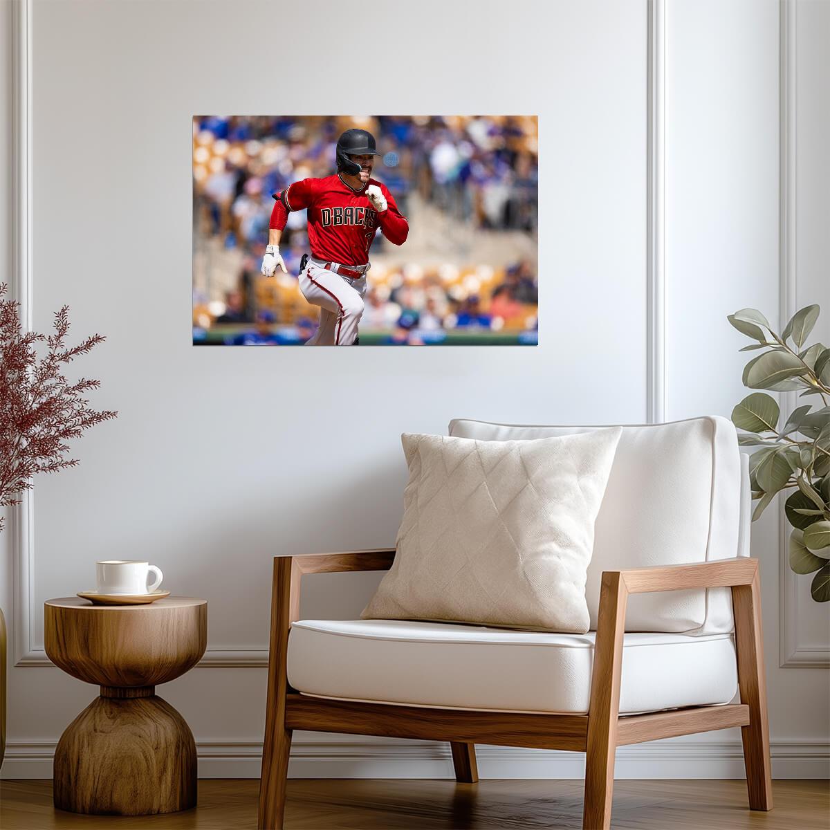 Corbin Carroll Arizona Diamondbacks | Game Action Photo | Baseball Player Poster - Sports Poster