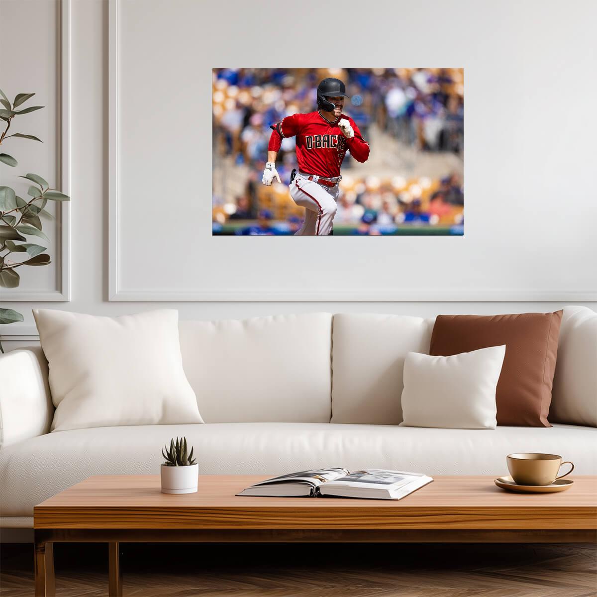 Corbin Carroll Arizona Diamondbacks | Game Action Photo | Baseball Player Poster - Sports Poster